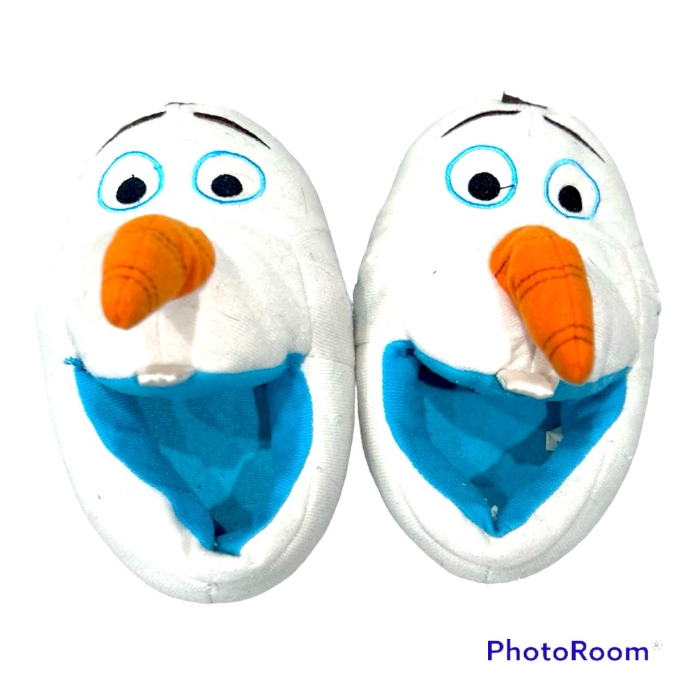 Disney Frozen Olaf Slippers Kids Large 9/10
